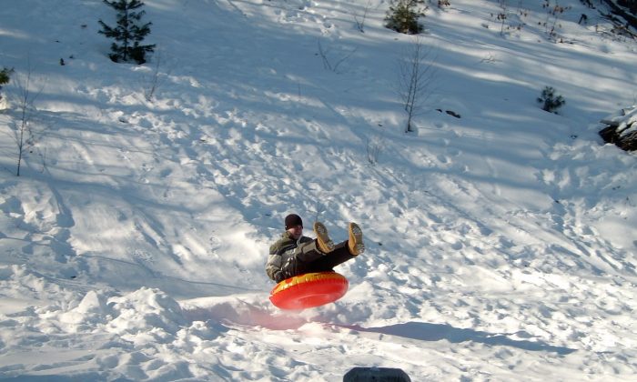 Snow- tubing