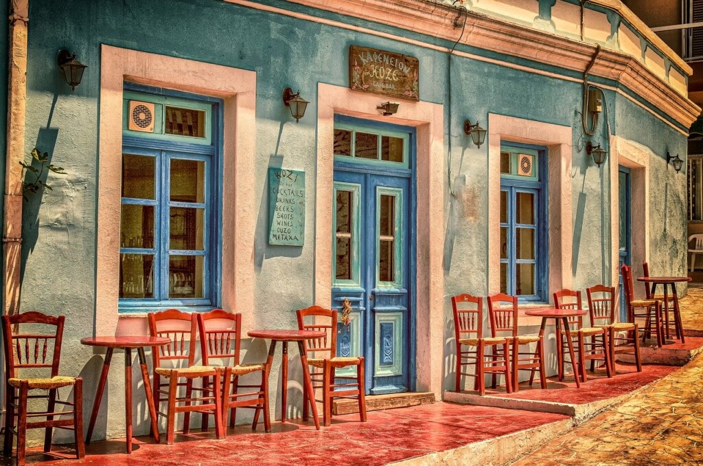 Kavárna v Řecku