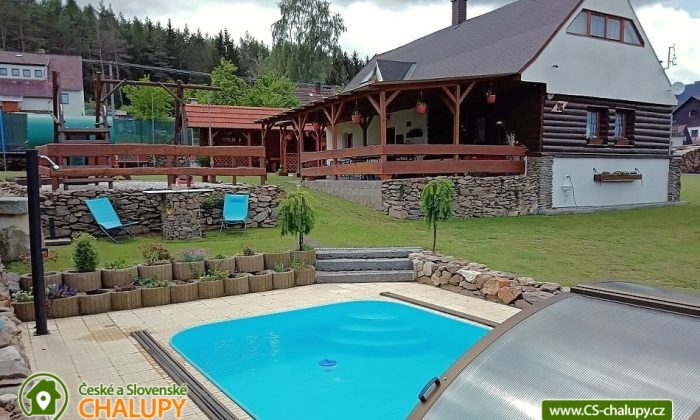 Chalupa Lazny - Strašín - bazén a sauna