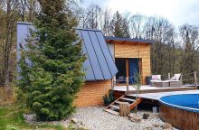 Wellness chatička Těšíkov - bazén a sauna