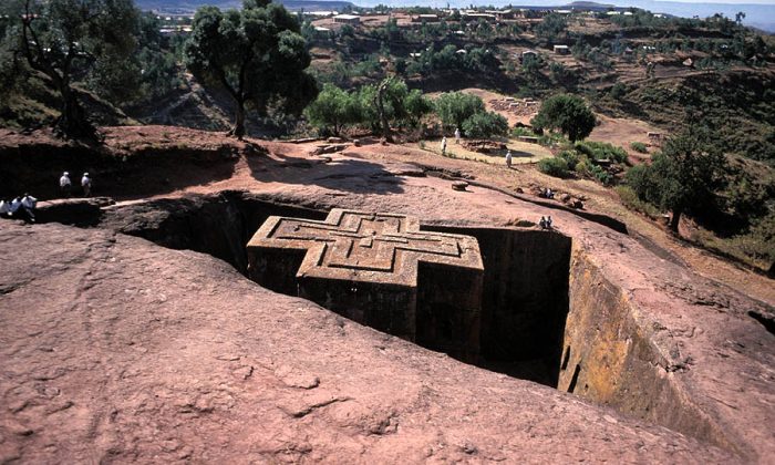 kostel sv. Jiří_Lalibela_Etiopie