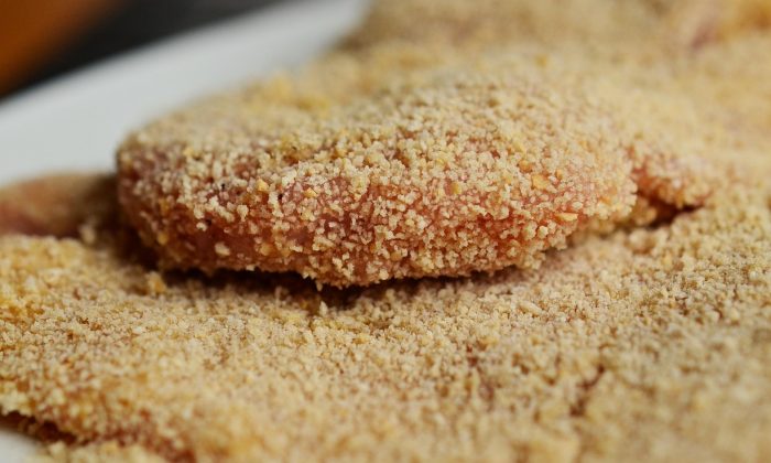 Panko, strouhanka panko, řízek, maso, jídlo