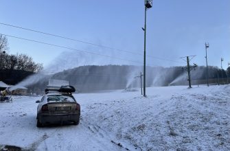 Zasněžování skiareálu na Rusavě