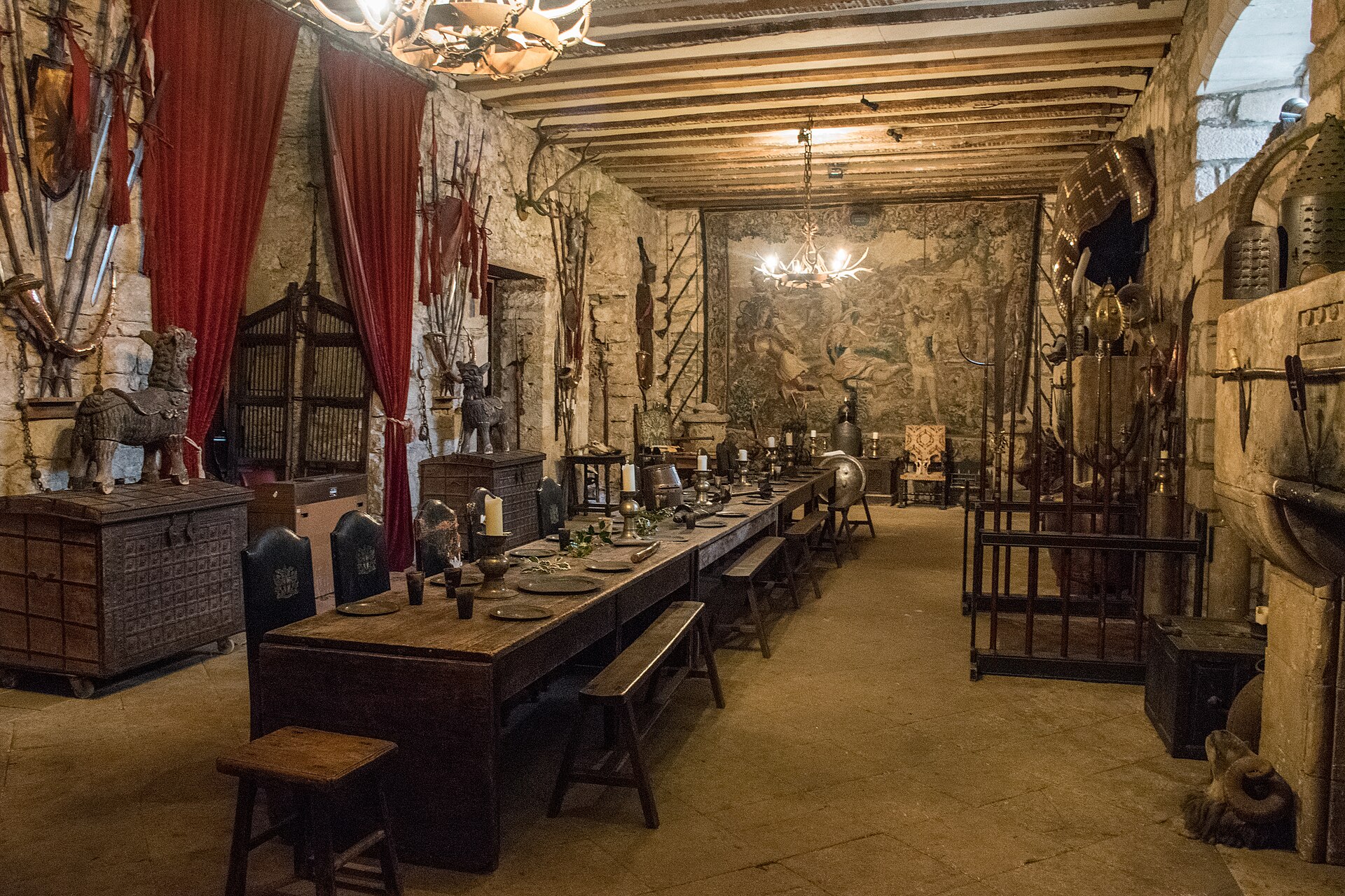 Velká síň na hradě Chillingham